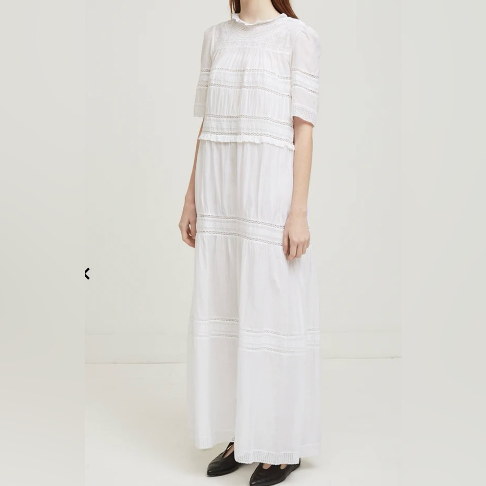 Isabel Marant Étoile “Vealy” White Cotton Maxi Dress FR size 42 (US size 10)